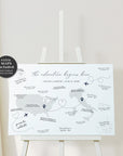 SOFIA Travel Wedding Guest Book Sign Template