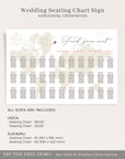 SOFIA Destination Wedding Seating Chart Template