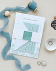 AIDA | Ocean Wedding Invitation with Rsvp Set Template