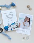 SANTORINI | Greece Wedding Invitation Suite Template