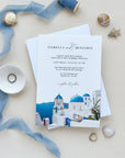 SANTORINI | Greece Wedding Invitation Suite Template