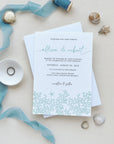 AIDA | Ocean Wedding Invitation with Rsvp Set Template