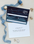ZAHARA | Navy Destination Beach Wedding Invitation Kit Template