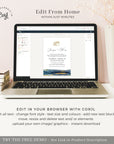 NOA | Elegant Beach Wedding Invitation Set Template