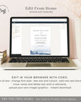 ALYSSA | Sea Wedding Invitation with Rsvp Template