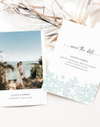 Aida | Ocean Wedding Save the Date Template with Photo