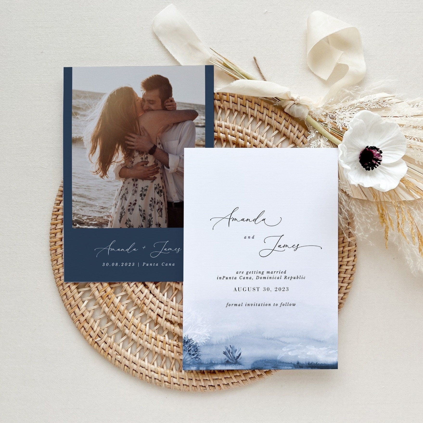 Alyssa | Ocean Save the Date Template