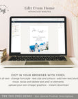 Santorini | Watercolour Save the Date Template