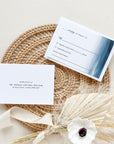 Elettra | Modern Beach Wedding Invitation Template with Rsvp