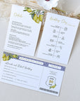 Mediterranean Italy Passport Wedding Invitation Template