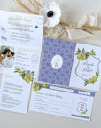 Mediterranean Italy Passport Wedding Invitation Template