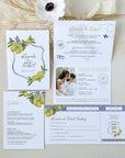 Mediterranean Italy Passport Wedding Invitation Template