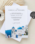 SANTORINI | Greek Wedding Invitation Template