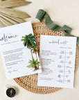 Kala | Tropical Wedding Weekend Itinerary Template