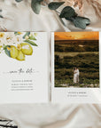 Amelia | Mediterranean Italy Save the Date with Lemon