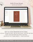 HAZEL Terracotta Boho Save the Date Electronic