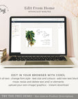Kala | Palm Tree Save the Date Postcard with Photo
