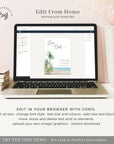 Selma | Palm Tree Save the Date Template with Photo
