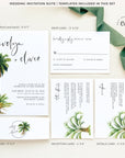 Kala | Tropical Wedding Invitation Template Suite