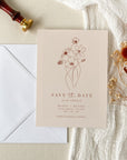 HAZEL Terracotta Boho Save the Date Template