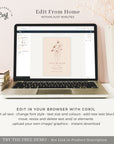 HAZEL Terracotta Boho Save the Date Template