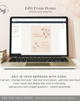 HAZEL Terracotta Boho Wedding Invitation Suite Printable