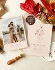 HAZEL Terracotta Boho Save the Date Template