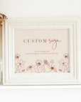 HAZEL Small Wedding Reception Sign Template