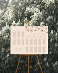 HAZEL | Terracotta Wedding Seating Chart Plan Template