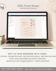 HAZEL Wedding Order of Events Sign Template
