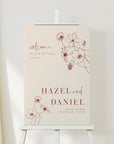 HAZEL Welcome to Our Wedding Sign Template