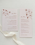 HAZEL Printable Menu Template for Wedding
