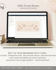 HAZEL Terracotta Seating Cards Wedding Template