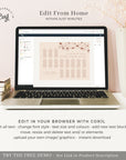 HAZEL | Terracotta Wedding Seating Chart Plan Template