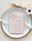 HAZEL Printable Menu Template for Wedding