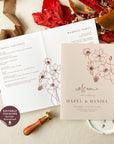 HAZEL Terracotta Wedding Program Template