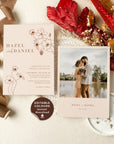 HAZEL Terracotta Boho Wedding Invitation Template