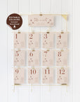 HAZEL Terracotta Seating Cards Wedding Template