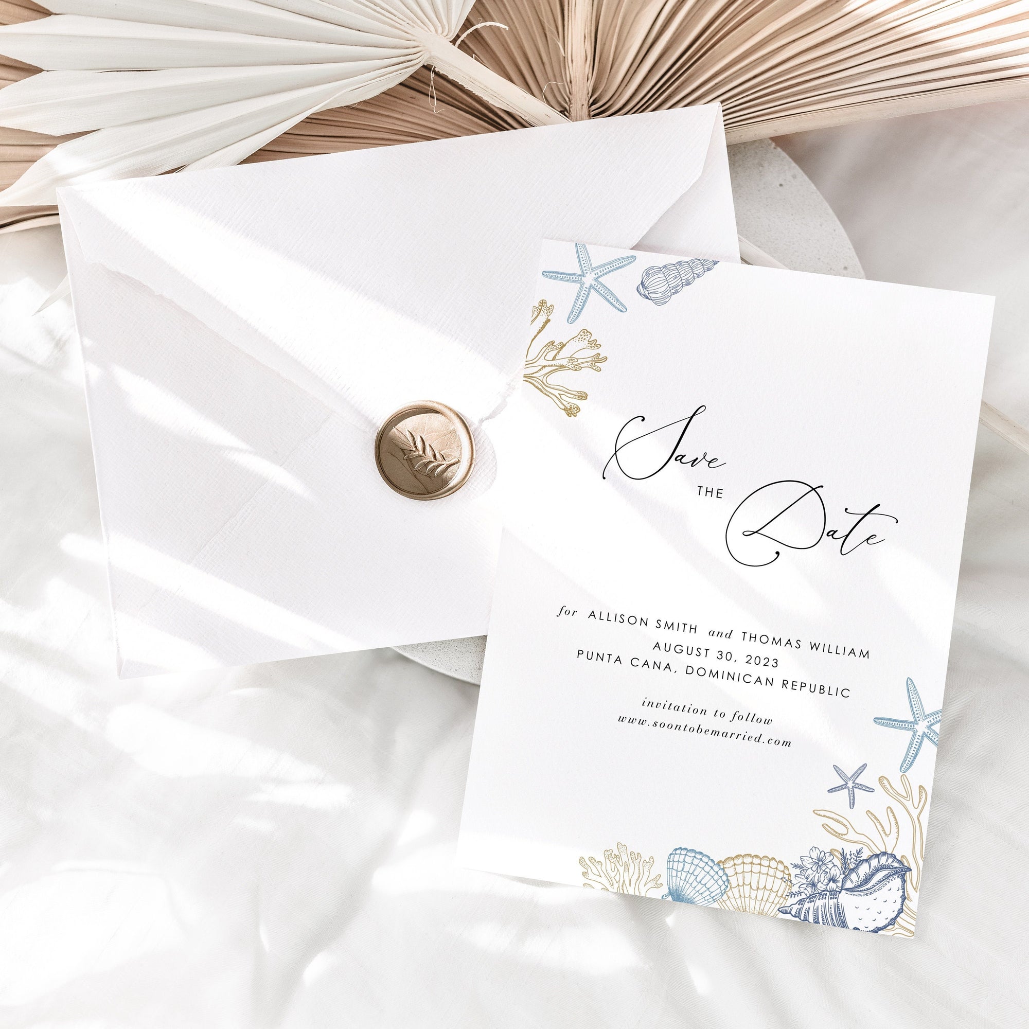 Hila | Beach Save the Date Template