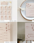 HAZEL Terracotta Wedding Stationery Templates Bundle