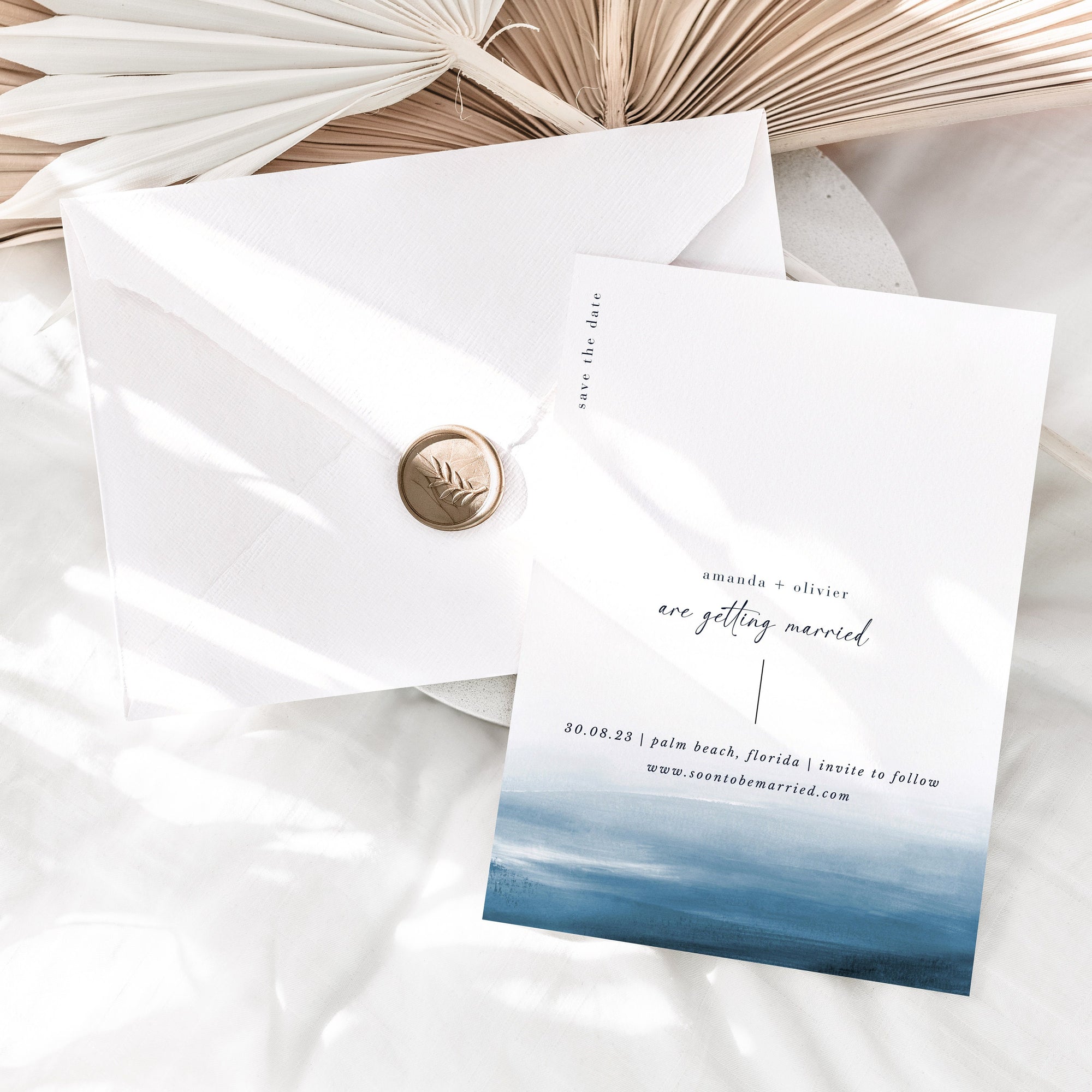 Elettra | Modern Beach Save the Date Template