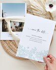 Aida | Ocean Wedding Save the Date Template with Photo