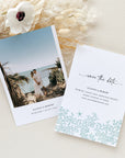 Aida | Ocean Wedding Save the Date Template with Photo