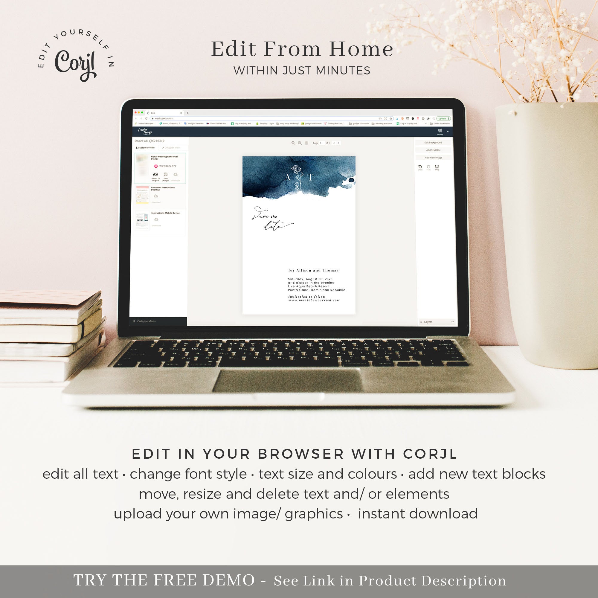 Greta | Coastal Save the Date Template