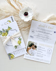 Mediterranean Italy Passport Wedding Invitation Template