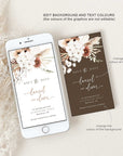 LAUREL Boho Wedding Save the Date Electronic