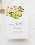 Amelia | Mediterranean Italy Save the Date with Lemon
