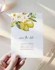 Amelia | Mediterranean Italy Save the Date with Lemon