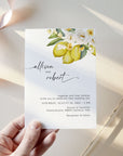 AMELIA Flowers & Lemon Wedding Invitation Suite Template