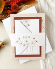 HAZEL Terracotta Boho Wedding Invitation Suite Printable